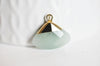 Pendentif triangle aventurine verte facettes,pendentif bijoux, pendentif aventurine pierre Naturelle,20mm, x1, G2997