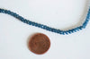 Perle abacus jade bleu,pierre jade naturel,perle facette,jade,4x2mm,fil de 35 cm, X1 G0006