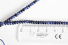 Perle abacus jade naturel teinté bleu,perle pierre naturelle à facettes, x1 fil de 35 cm, G9651