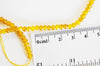 Perle abacus jade naturel teinté jaune 4x2mm, perles pierre naturelle à facettes, x1 fil 36cm, G1710