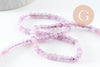 Perle abacus jade rose clair,pierre naturelle,perle facette,jade,4x2mm,fil de 35 cm, X1 G3069