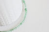 Perle abacus jade vert clair, perle jade,pierre jade naturelle, jade facette, 4x2mm, Fil de 35cm, X1 G3070