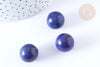 Perle boule lapis lazuli naturel 16mm, lapis naturel roulé, séance lithothérapie, X1 G7896