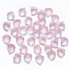 Perle coquillage verre transparent rose clair, perles verre tchèque, perle coquille, verre rose,10.5mm, x10 perles G5438