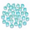 Perle coquillage verre transparent vert10.5mm, perles verre tchèque, perle coquille, verre vert creation bijou, x10 G5437