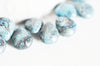 Perle goutte agate bleu facetté, agate naturel,perle jade,perle pierre précieuse, 12mm, 5 pierres G2044