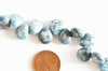 Perle goutte agate bleu facetté, agate naturel,perle jade,perle pierre précieuse, 12mm, 5 pierres G2044