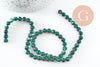 Perle jade vert,perles rondes,perle jade,jade naturel, jade vert,pierre naturelle, 6mm, le fil de 60 perles, x1 G1785