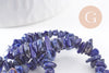 Perle lapis lazuli chips pierre naturelle 2-6mm, perles pierre en lapis lazuli naturel, fil de 78cm, x1 (G5188)