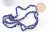 Perle lapis lazuli chips pierre naturelle 2-6mm, perles pierre en lapis lazuli naturel, fil de 78cm, x1 (G5188)