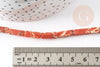 Perle regalite orange, perle rectangulaire,regalite,pierre naturelle,perles jaspe,perles pierre,fil 40cm, 12mm, x1 G1108