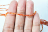 Perle ronde cornaline orange naturelle lisse,Pendentif bijoux, pierre naturelle,2mm, fil de 39cm, x1 G4323