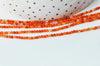 Perle ronde cornaline orange naturelle lisse,Pendentif bijoux, pierre naturelle,2mm, fil de 39cm, x1 G4323