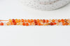 Perle ronde facettée cornaline orange naturelle,Pendentif bijoux, création bijou pierre naturelle,4-4.5mm, le fil de 100 perles G4372