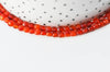 Perle ronde facettée cornaline orange naturelle,Pendentif bijoux, création bijou pierre naturelle,4-4.5mm, le fil de 100 perles G4372