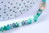 Perle triangle cristal bleu 6x3.5mm, perles bijoux, perle triangle cristal ,Perle verre facette, fil de 33cm, X1 G6678