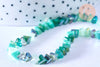 Perle triangle cristal bleu 6x3.5mm, perles bijoux, perle triangle cristal ,Perle verre facette, fil de 33cm, X1 G6678