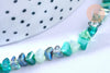 Perle triangle cristal bleu 6x3.5mm, perles bijoux, perle triangle cristal ,Perle verre facette, fil de 33cm, X1 G6678