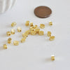 Perles charms ovales en métal doré 14K 6mm x30 (G1397)