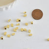 Perles charms ovales en métal doré 14K 6mm x30 (G1397)