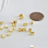 Perles charms ovales en métal doré 14K 6mm x30 (G1397)