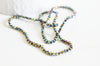 Perles cristal toupies à facette noir irisé,perles bijoux, perle cristal noir,Perle bicone facette, fil de 100 perles, 3x2mm G4692