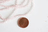 Perles cristal toupies facette rose transparent,Perle bicone facette, 3mm fil de 44 cm G1856