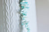 Perles en corail turquoise,perles corail, corail naturel,perle coquillage,coquillage bleu,fil 38cm-G0987