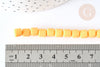 Perles polymère tube orange 5-7mm, fabrication bijoux plastique,le fil de 40cm G7196