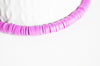 Perles polymère violet heishi 6mm,fabrication bijoux, Perles plastique, perle heishi,perle disque,le fil de 320 perles, x1 G2521