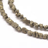 Perles pyrite nugget,perles pyrite, fabrication bijoux, pyrite naturelle,nuggets pyrite, 4-5mm,fil de 45 perles - G0411