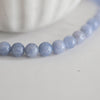 Perles quartz bleu rondes, quartz bleu,pierre naturelle, 6mm, le fil de 36,5 cm, x1 G3110