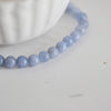 Perles quartz bleu rondes, quartz bleu,pierre naturelle, 6mm, le fil de 36,5 cm, x1 G3110