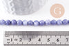 Perles quartz bleu rondes, quartz bleu,pierre naturelle, 6mm, le fil de 36,5 cm, x1 (G3110)