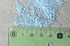 Perles rocailles miyuki bleu ciel 15/0, 1.5mm, Perle rocaille japonaise Sky Blue Lined Crystal,perle rocaille perlage, Sachet 10g (G3950)