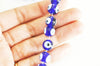 Perles rondes Mauvais Oeil bleue,perle Bijoux, perles rondes,perle verre artisanal chance pour création bijoux, 12mm, x10 G3338