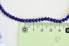 Perles toupies bleu, cristal bleu marine,Perle verre facette, 4x3mm ,fil de 49 cm ,G2720