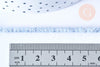 Perles toupies cristal gris clair irisé 3.5x2.5mm, perles bijoux, perle cristal,Perle verre facette,création bijoux, fil 25.4cm G6755