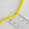 Perles toupies jaune, perles bijoux, perle cristal jaune, fourniture créative, jaune vif,Perle verre facette, fil de 150, 4mm G4072