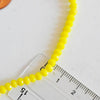 Perles toupies jaune, perles bijoux, perle cristal jaune, fourniture créative, jaune vif,Perle verre facette, fil de 150, 4mm G4072