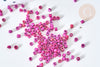 Perles tube verre Rose fuchsia métallisé mat façon Delica miyuki, Perle rocaille japonaise mat, perlage tissage, Sachet 8g, x1 G7763