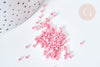 Perles tube verre rose clair façon Delica miyuki, Perle rocaille japonaise, perlage tissage, Sachet 8g, x1 G7775