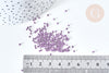 Perles tube violet métallisé mat façon Delica miyuki, Perle rocaille japonaise perlage tissage, Sachet 8g, x1 G7772