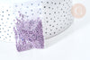 Perles tube violet métallisé mat façon Delica miyuki, Perle rocaille japonaise perlage tissage, Sachet 8g, x1 G7772