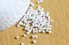 Petite perles de rocaille blanches 2.5mm, perles rocaille blanc opaque, perlage, x 5gr G2541