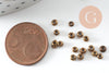 Petite perles de rocaille bronze,perle verre,perles rocaille, perlage,2.5mm, x10Gr (G0825)