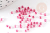 Petite perles de rocaille rose, perles roses transparentes,perlage,perles verre, 2.5mm, x 10gr G2371