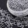 Petite perles rocaille argent brillant , fournitures bijoux, perle métallisée, diamètre 2mm, x 10gr G2401