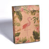 Pochette carton motif tropical kraft, pochette cadeau papier craft,sachet cadeau,sachet mariage,scrapbooking,14.6x10.5cm, x1,G3167