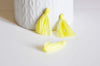 Pompon jaune coton, décoration pompon,accessoire coton,coton jaune,25-31mm, x5 G2764